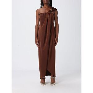 H Couture Dress Woman Tobacco